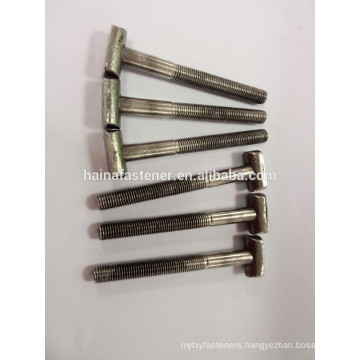 jiaxing supplier stainless steel t head bolt, t handle bolt